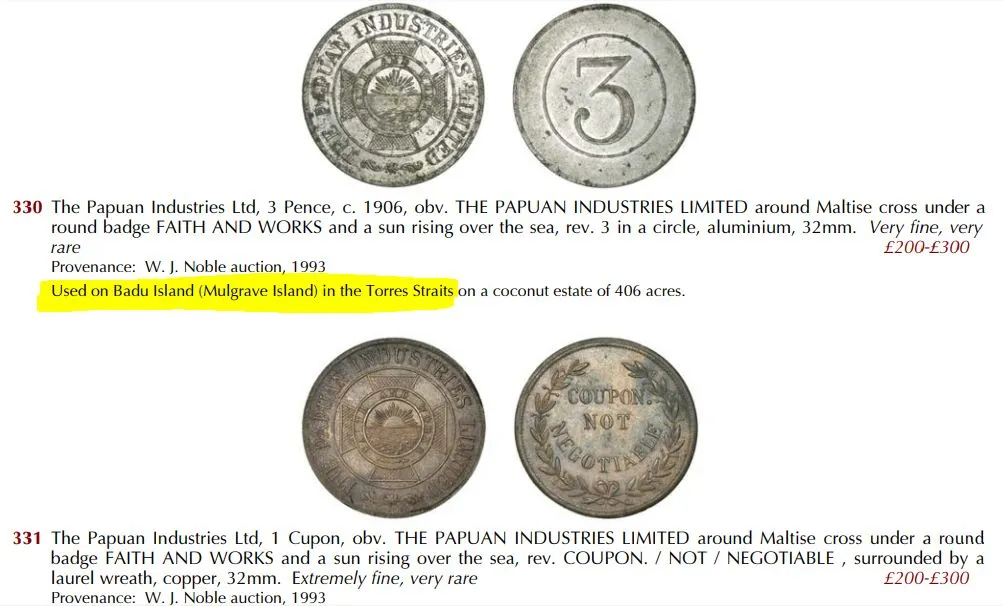 Maron-Island-Token-German-New-Guinea